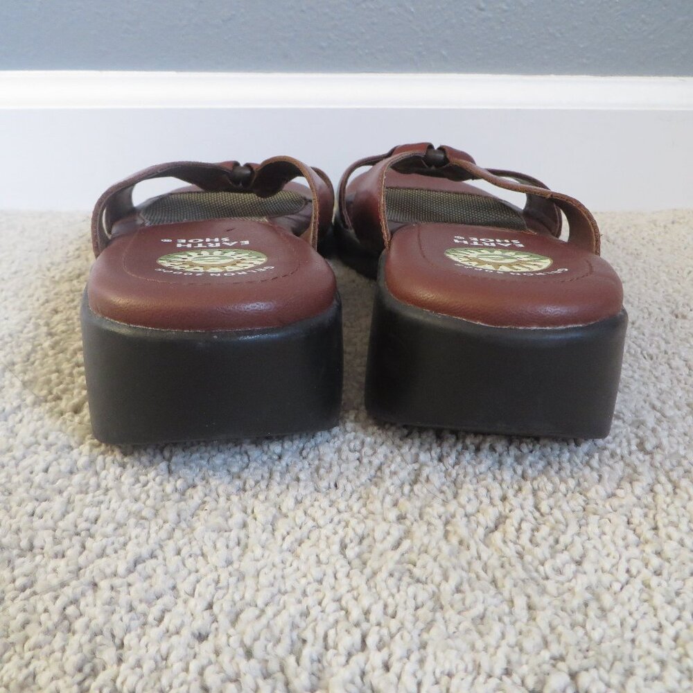 Earth shoe gelron 2000 womens slide sandals size 8 brown leather hampton 6136376 - Picture 4 of 11